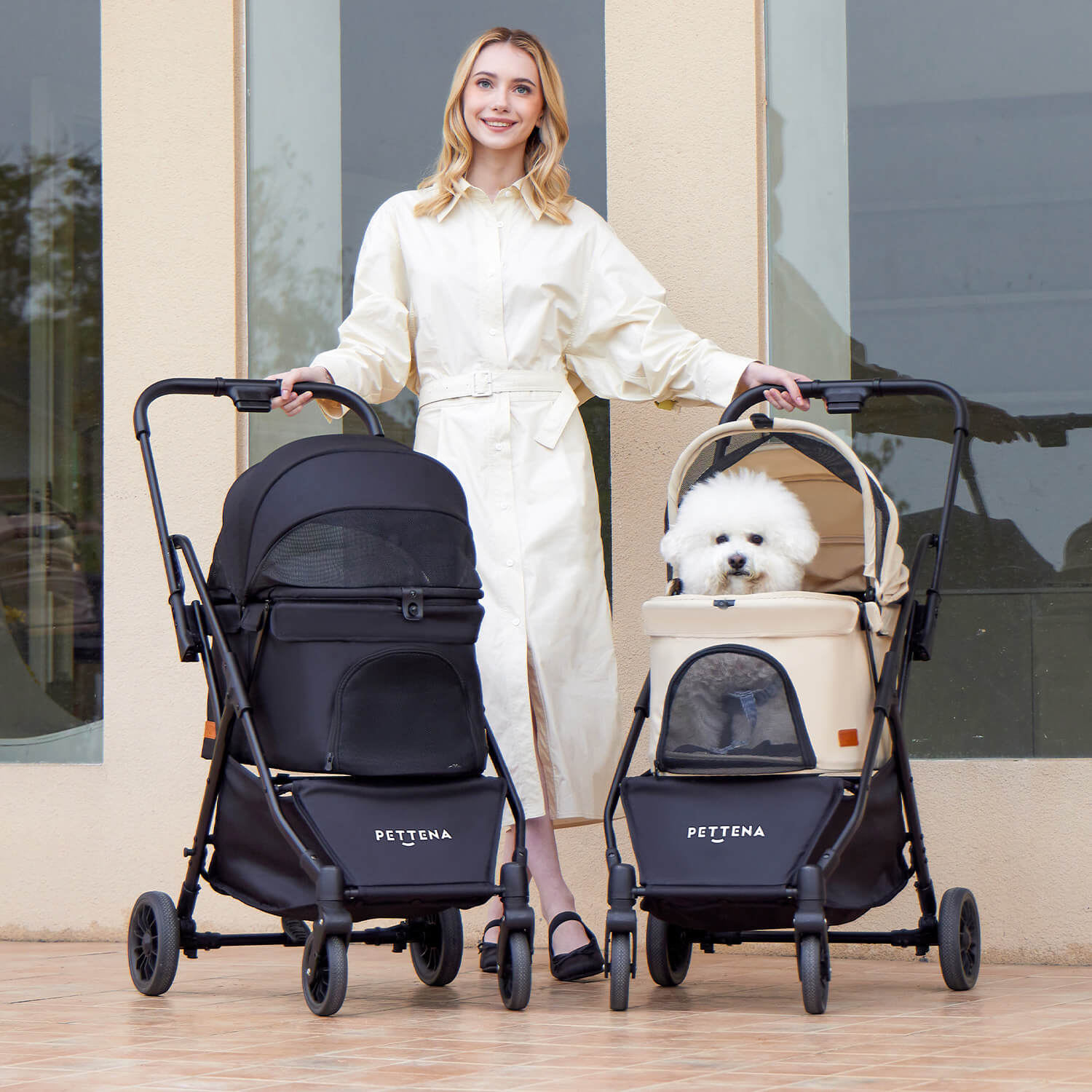 Gravity Folding Pet Stroller - NEWTON