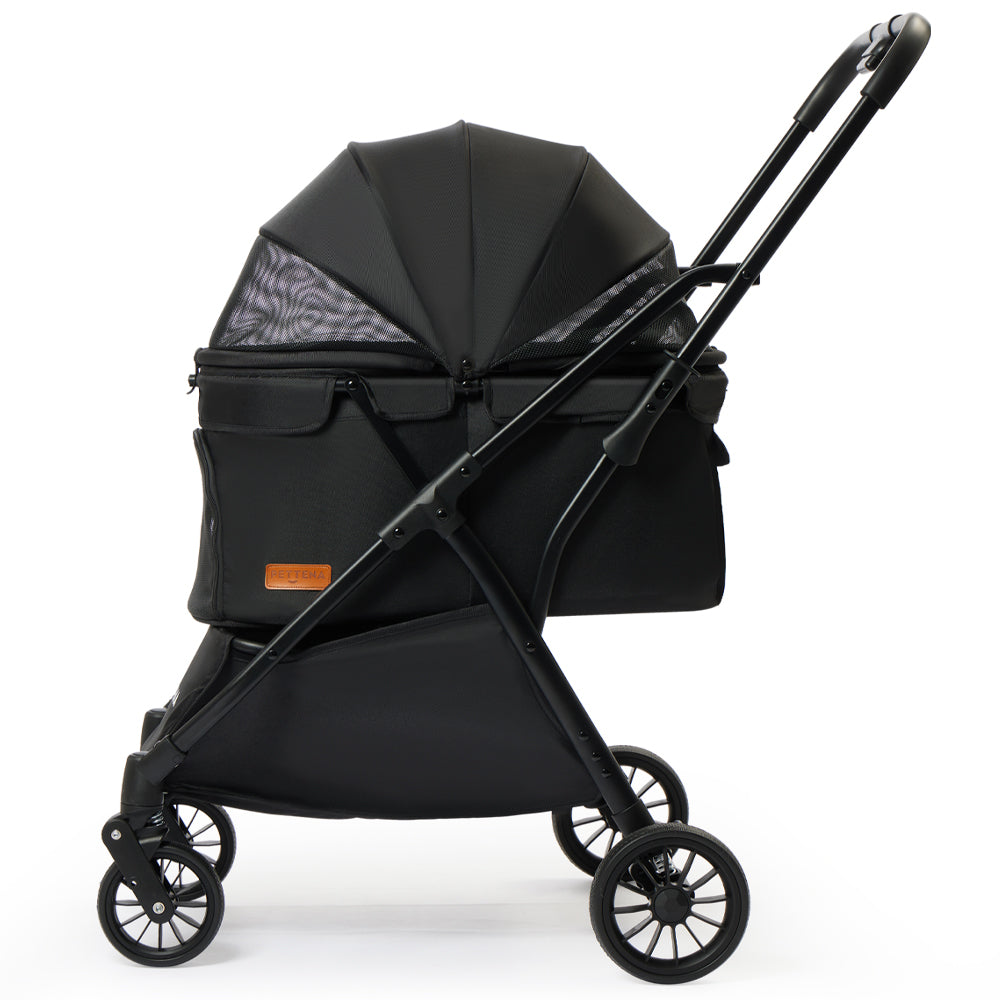 PETTENA ペットカート　NEWTON 軽量ペットカート｜片手ワンタッチ折りたたみ可能！小型犬・猫対応の