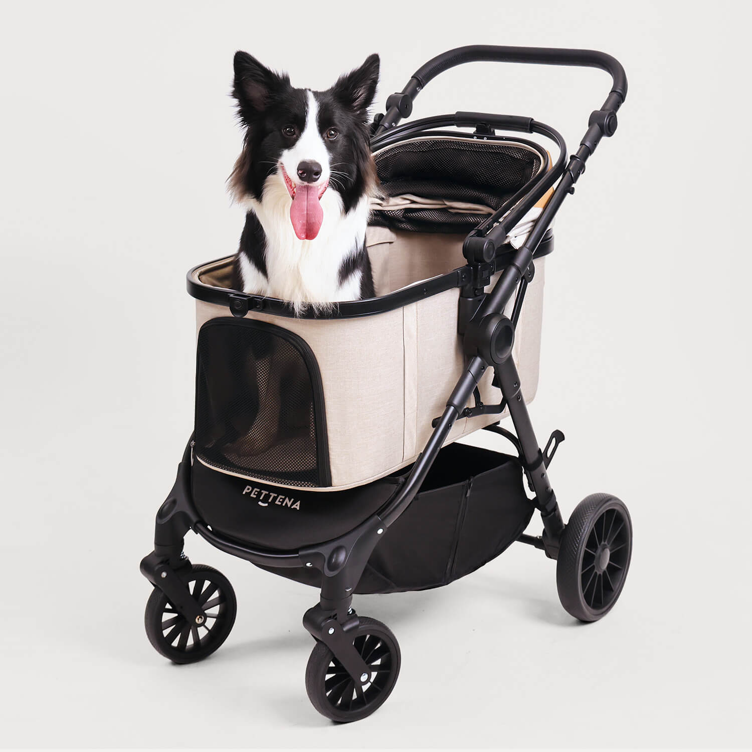Lightweight Foldable Pet Stroller for Medium-Sized Dogs -TERRA